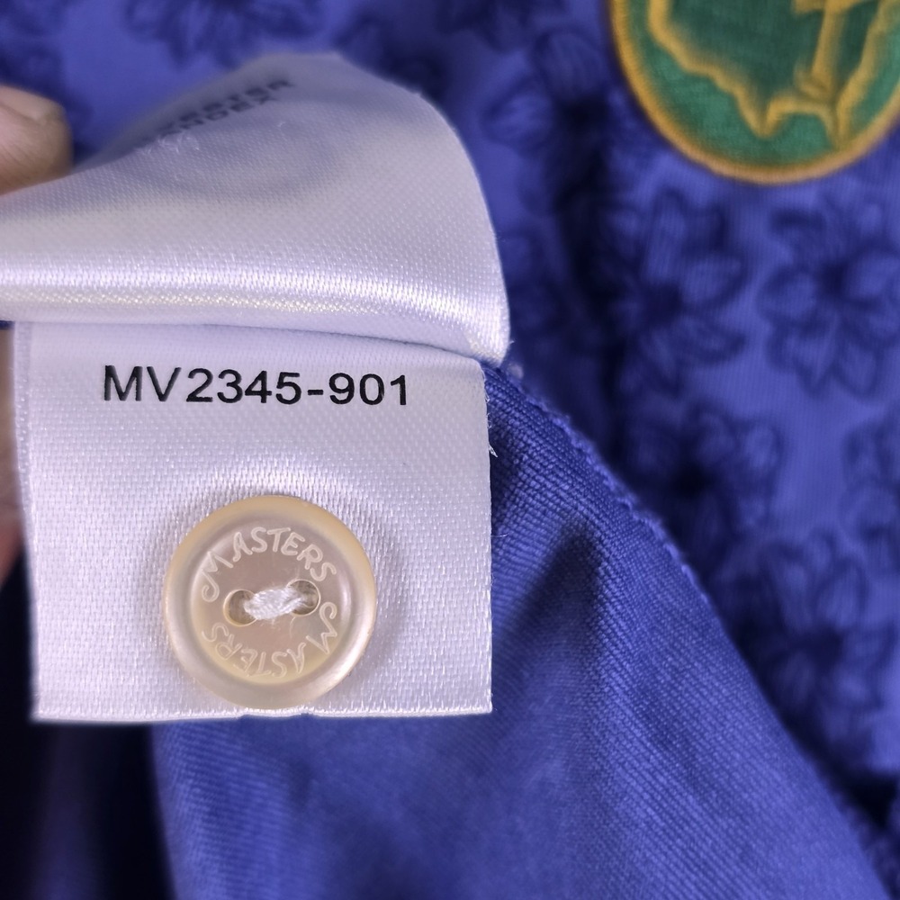 Berckmans Place Polo Shirt Mens Large Blue Masters 1934 Azaela AOP Peter Millar - Picture 12 of 14